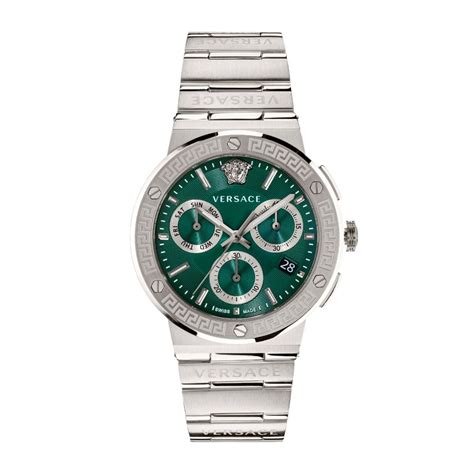 verde versace|versace green face watch.